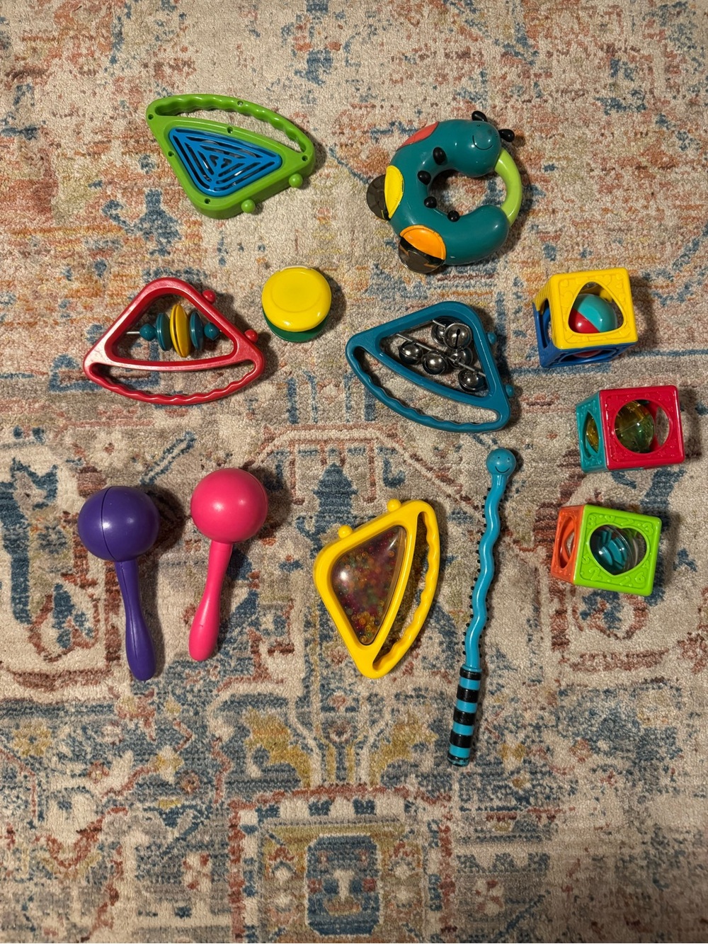 Assorted Baby/Toddler Instruments/ Sensory Toy Set - Colorful Infant Toys